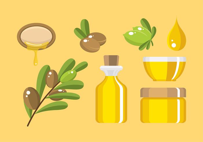 Argan Product Flat Free Vector