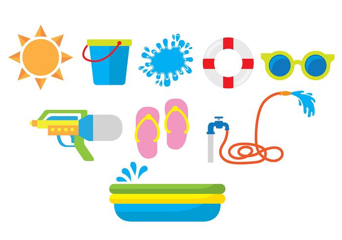 Iconos de Songkran vector