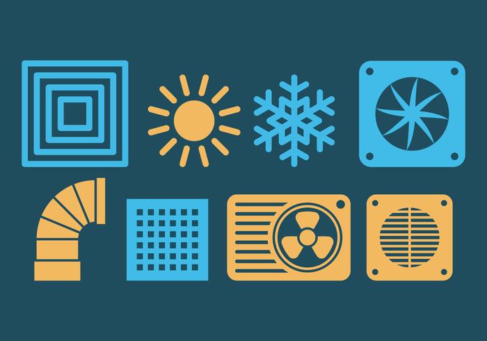 HVAC Icons vector