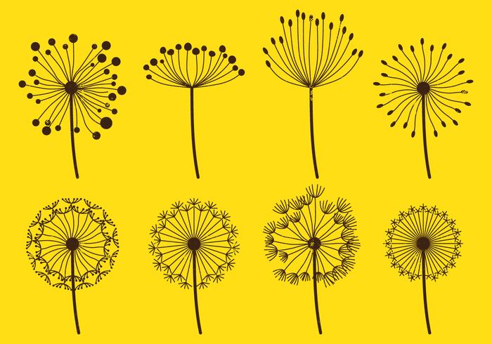 Dandelion Fluff Sets vector