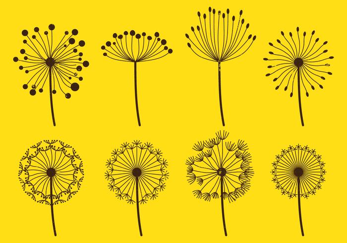 Dandelion Fluff Sets vector