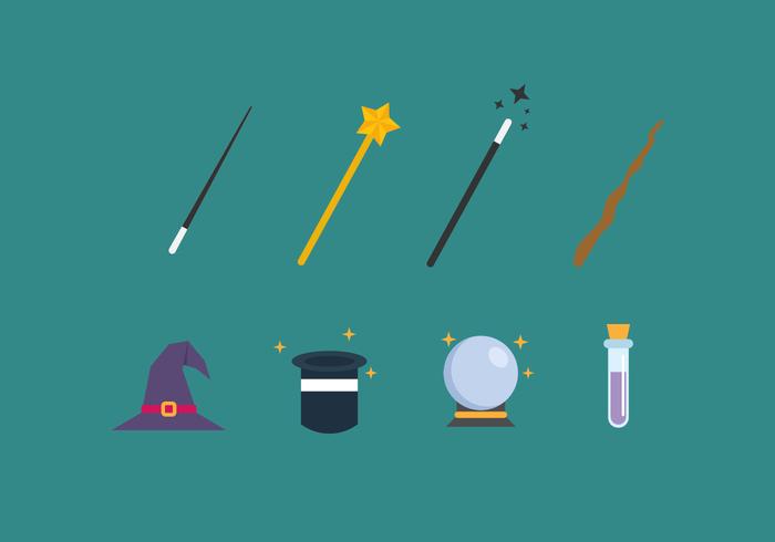 Free Magician Elements Vector Icons