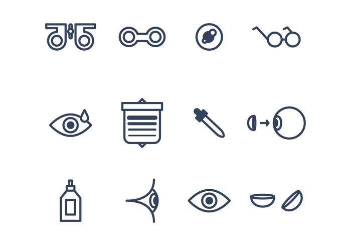 Set of Eye Icons vector