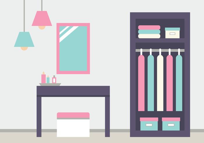 Dressing Room Background vector
