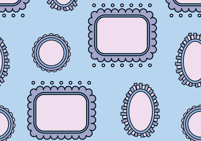 Blue Frames Pattern vector