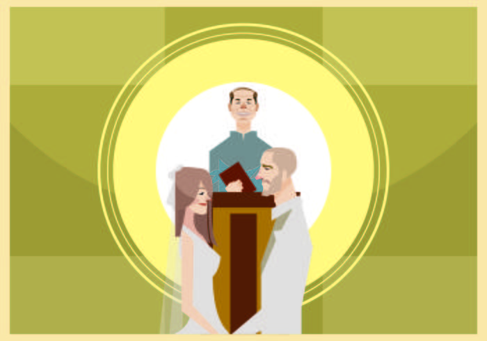 Wedding Ceremony Illustration Wedding Ceremony Illustration