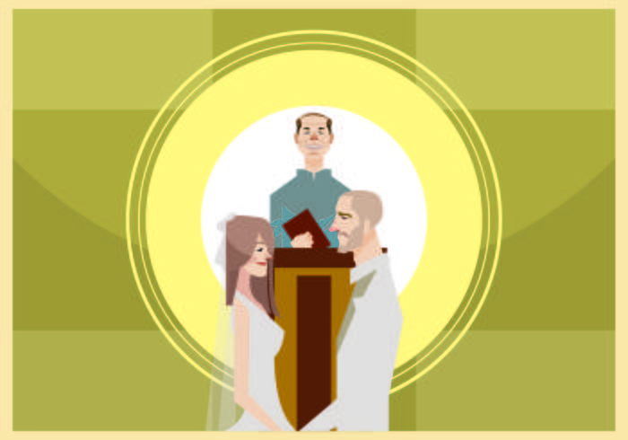 Wedding Ceremony Illustration vector