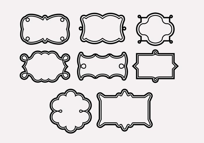 Cadre Frame Icons vector