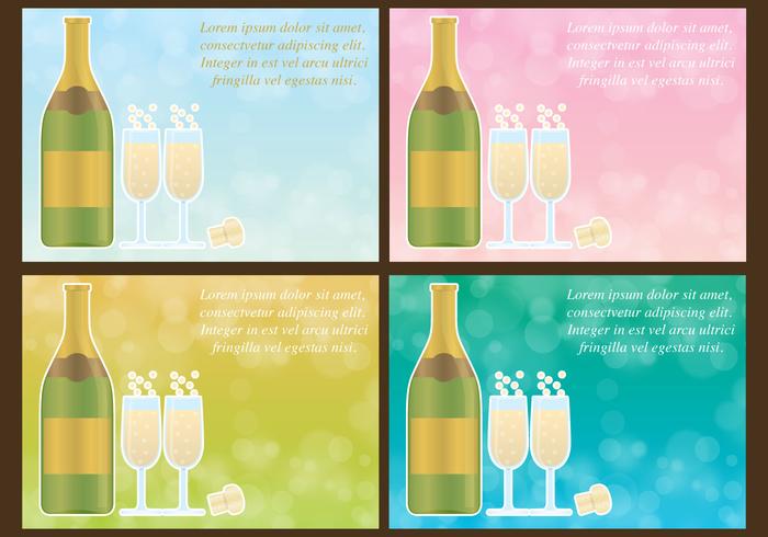 Champagne Vector Background