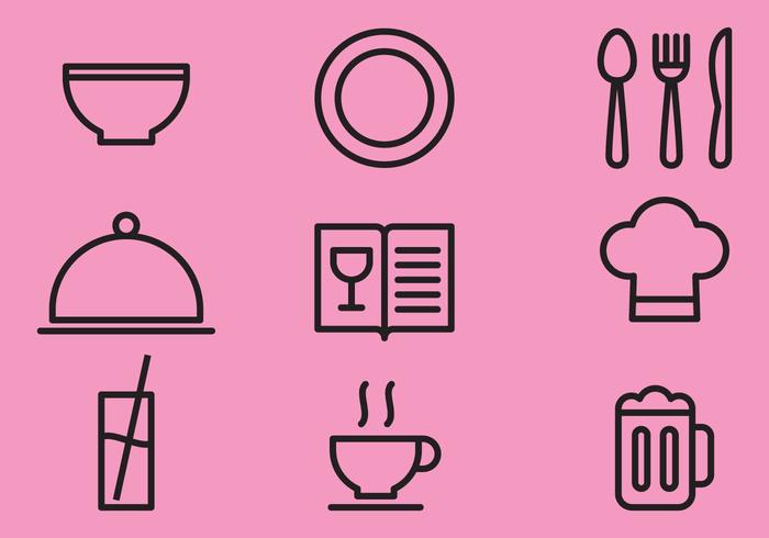 Kitchen Line Items vector
