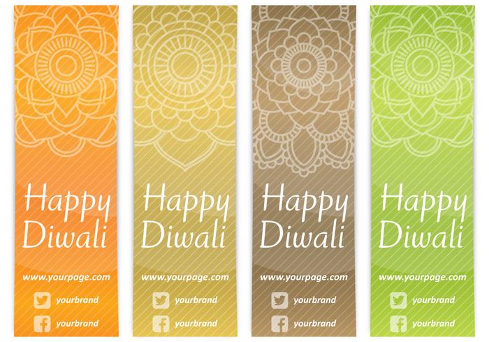 Marcadores de Diwali vector