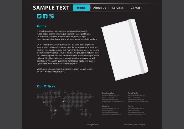 Web Page Vector Template 