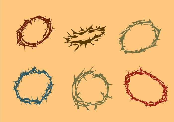 Various Crown of Thorns Vector