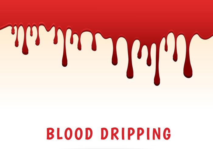 Blood dripping vector