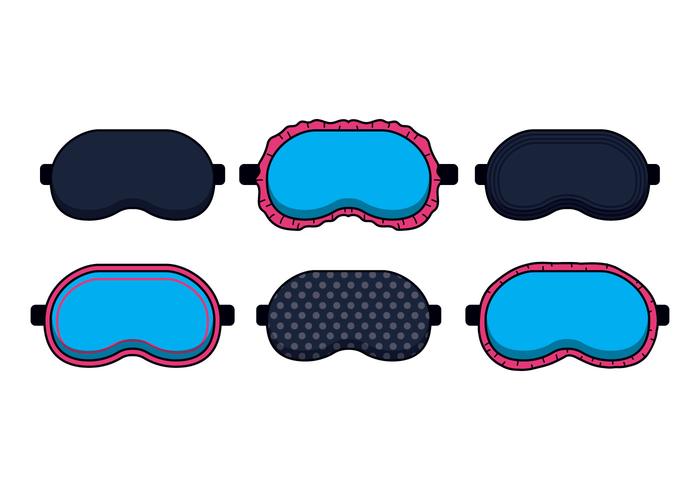 Blue Sleep Mask Vectors Blue Sleep Mask Vectors