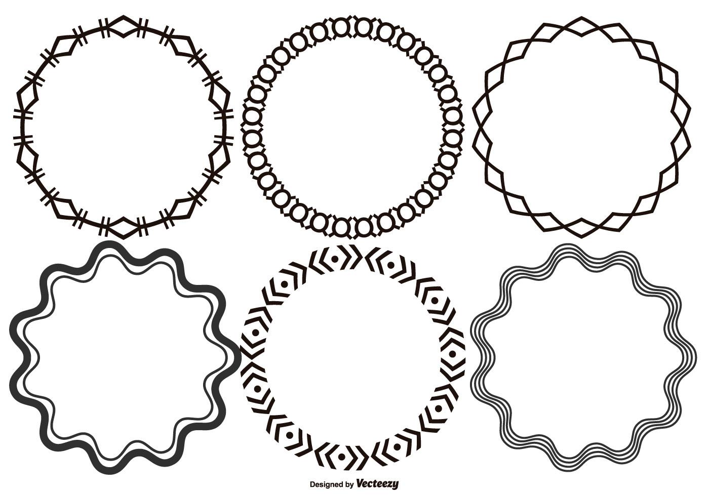 Round Decorative Vector Frames 138845 Vector Art at Vecteezy