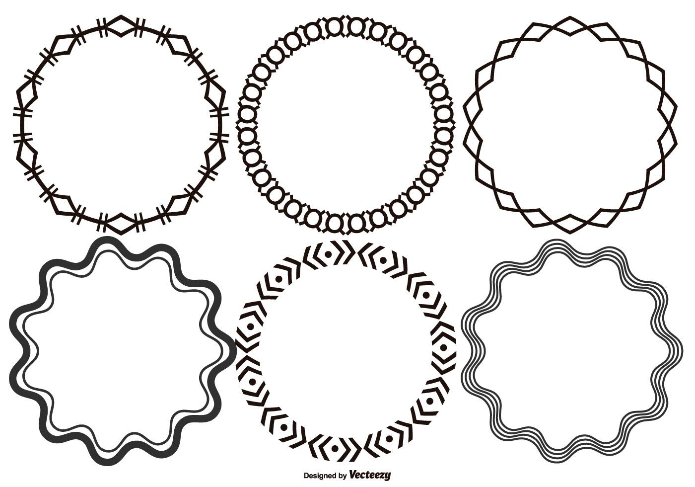 Decorative Circle Frame SVG