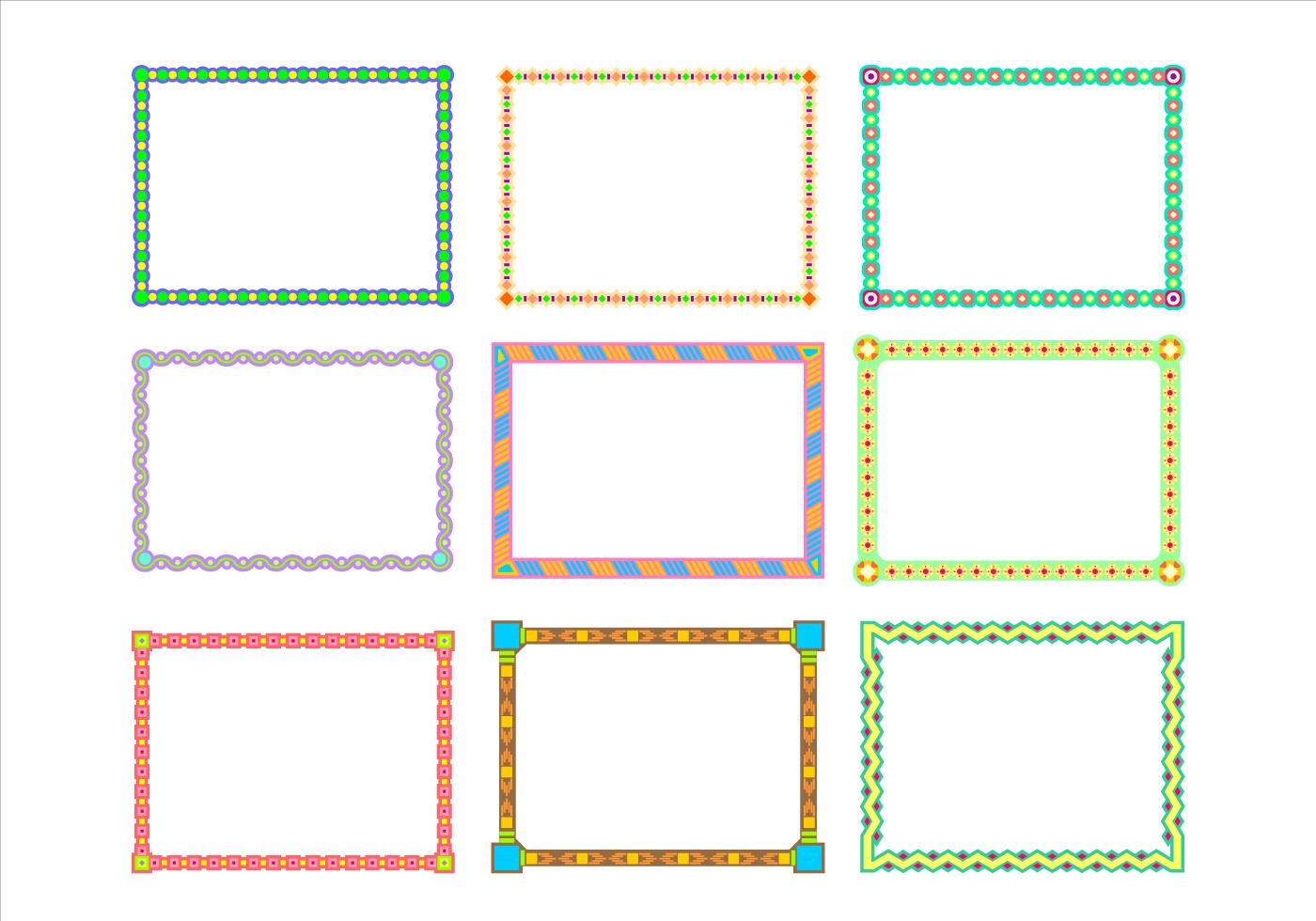 Landscape Border Funky Frames Vector 138856 Vector Art at Vecteezy