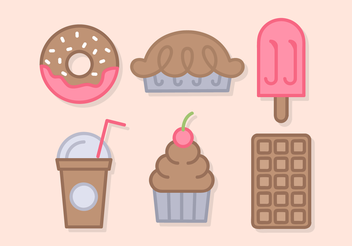 Cute Sweets Vector Cute Sweets Vector