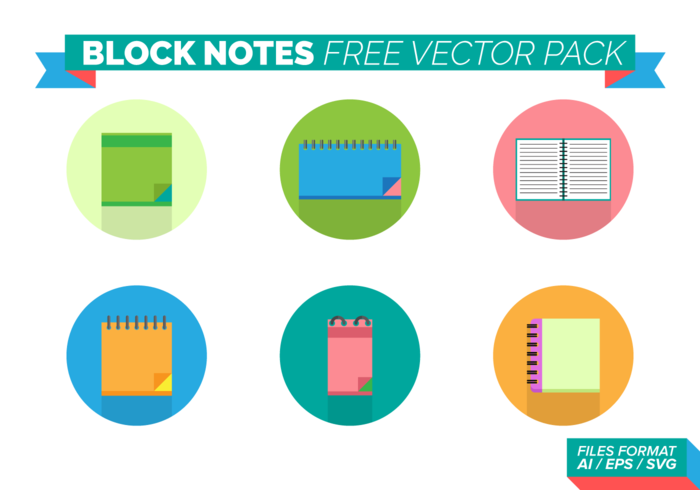 Block Notes Free Vector Pack Block Notes Free Vector Pack