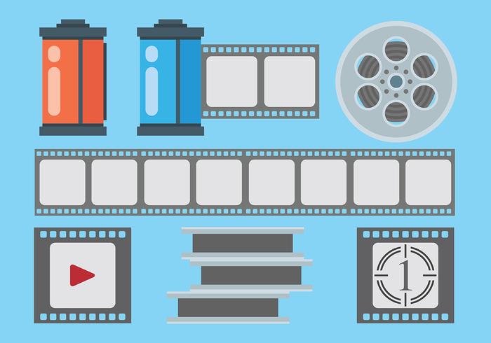 Free Film Canister Icons Vector