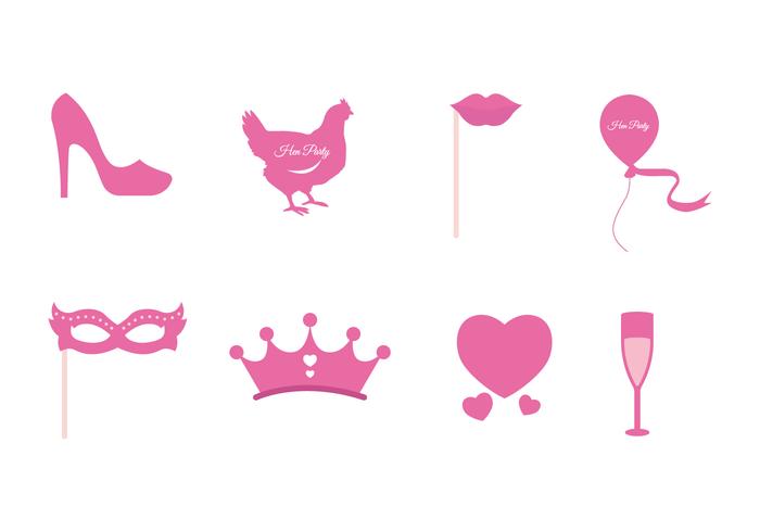 Free Hen Party Vector Icons