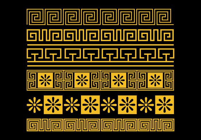 Greek Key Vector Set