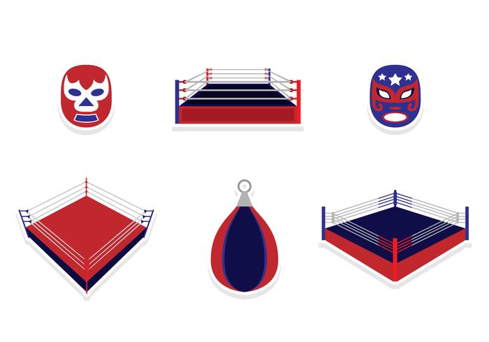 Wrestling Sticker Design vector