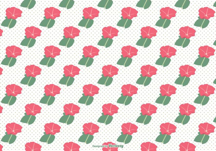 Petunia Seamless Vector Pattern