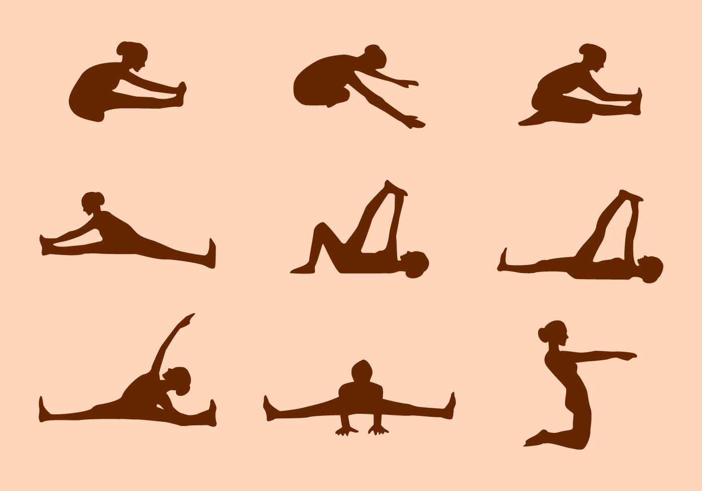Download Silhouette of Yoga Pose Vectors 138995 Vector Art at Vecteezy