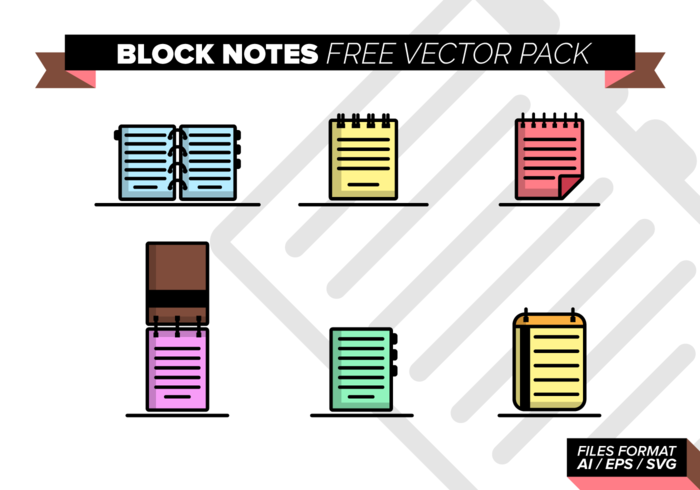 Block Notes Free Vector Pack Block Notes Free Vector Pack