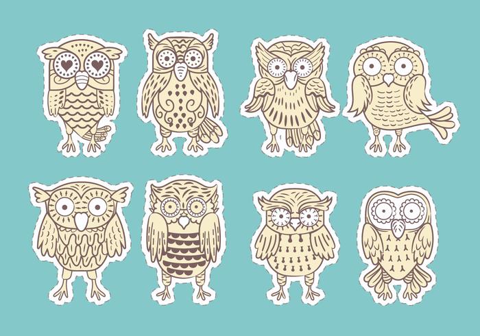 Buho or Owls Vectors Collection