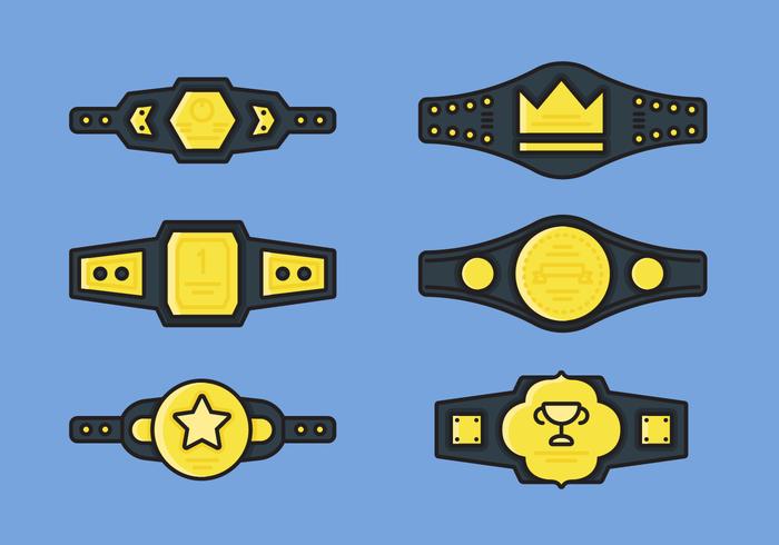 Championship Belt Vector Icon Sets Championship Belt Vector Icon Sets