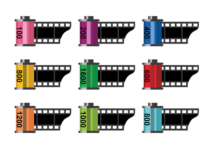 Film Canister Icon Vectors