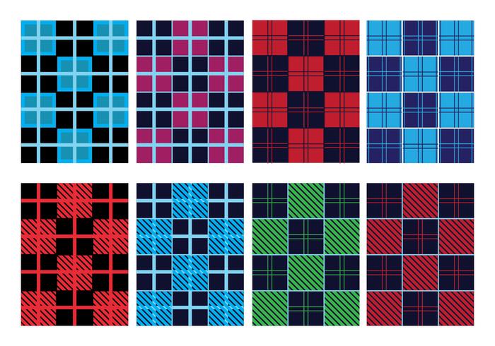 Flannel Pattern Vector Pack