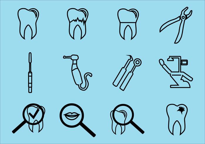 Dental Icon Vector Pack