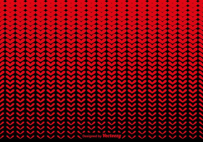 Vector Hearts Halftone Background