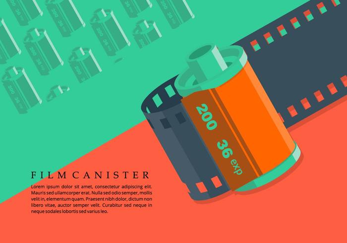 Film Canister Background vector