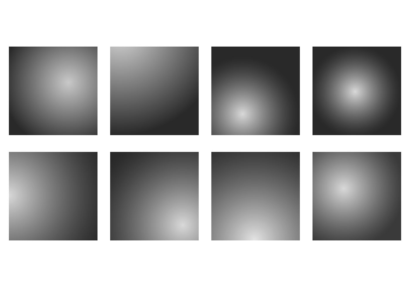 Set Of Grey Gradient Vectors 139127 Vector Art at Vecteezy