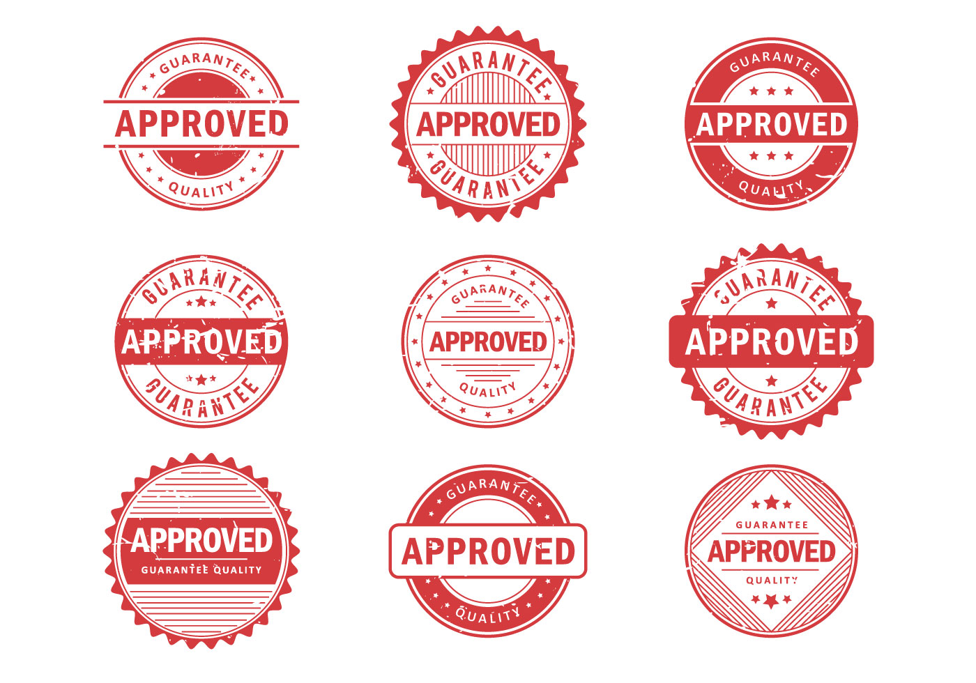 Approved Stempel  Vectors 139194 Vector Art at Vecteezy