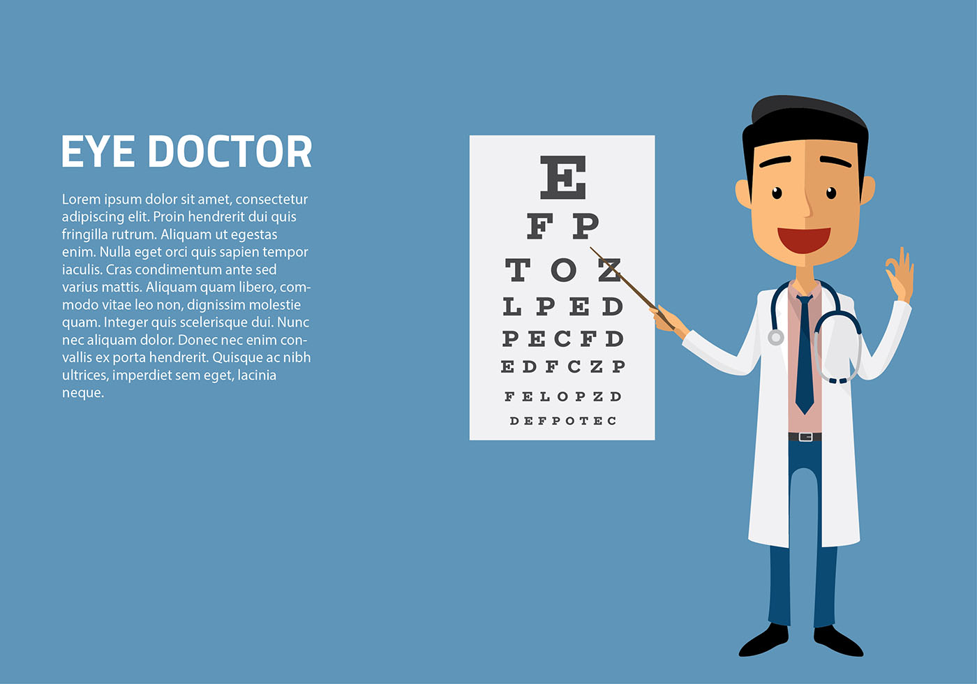Eye Doctor Character Vector 139212 Vector Art at Vecteezy