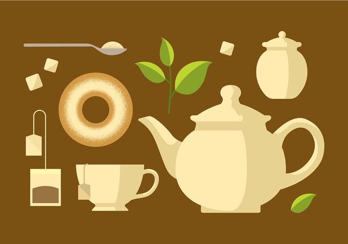 Teapot Set Classic Vector