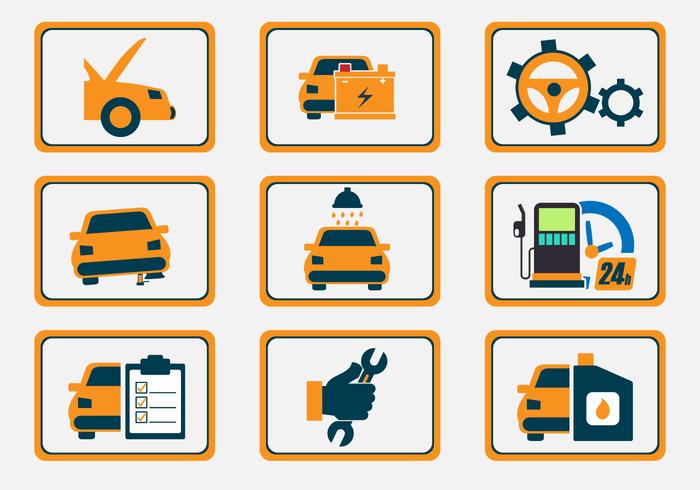 Auto Body Repair Icon Vectors Auto Body Repair Icon Vectors