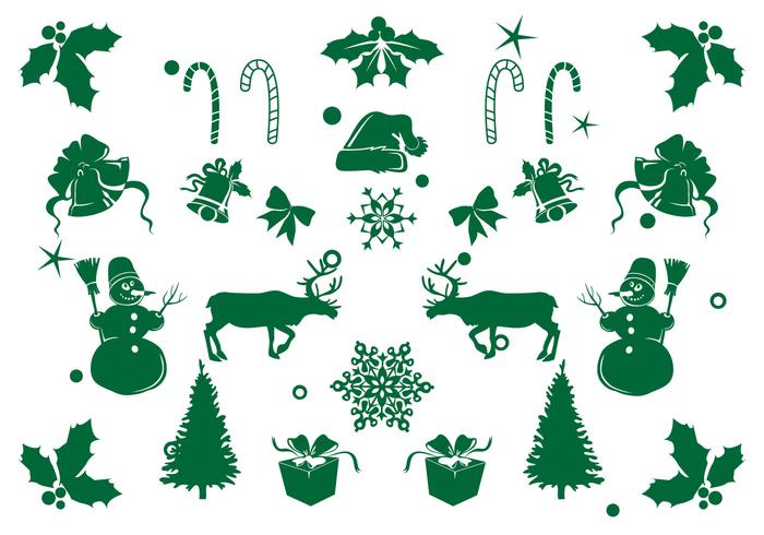 Download Christmas Element Icon Set - Download Free Vectors ...