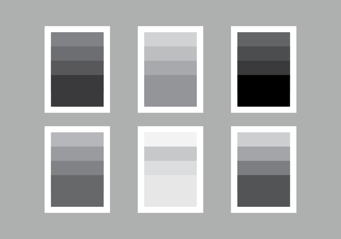 Set Color Palette Of Grey Gradient Vector Set Color Palette Of Grey Gradient Vector