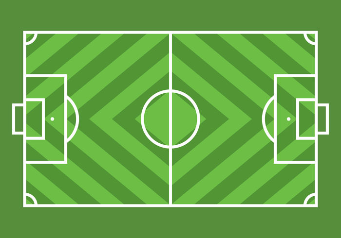 Green Simple Football Ground Vector 