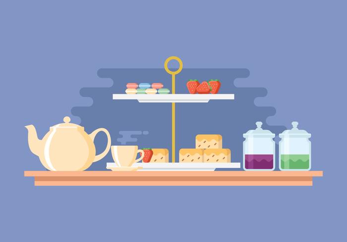 Afternoon Tea Party Illustration vector