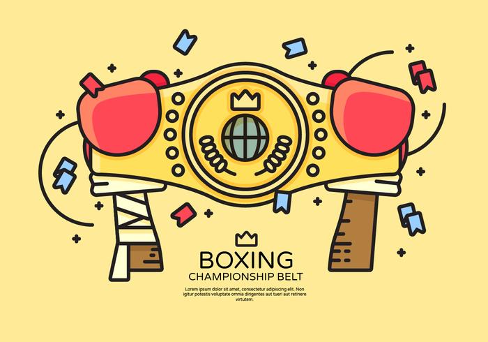 Championship Belt Vector Illustration 139319 Vector Art at Vecteezy