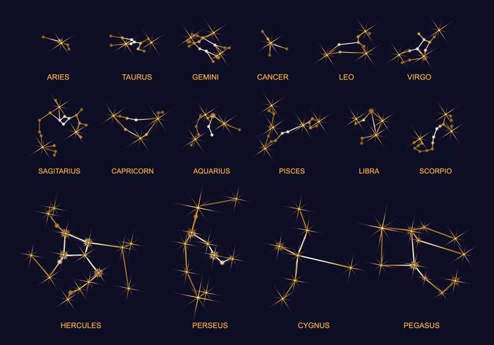 Constelaciones de gráficos vectoriales - Descargar Vectores Gratis,  Illustrator Graficos, Plantillas Diseño