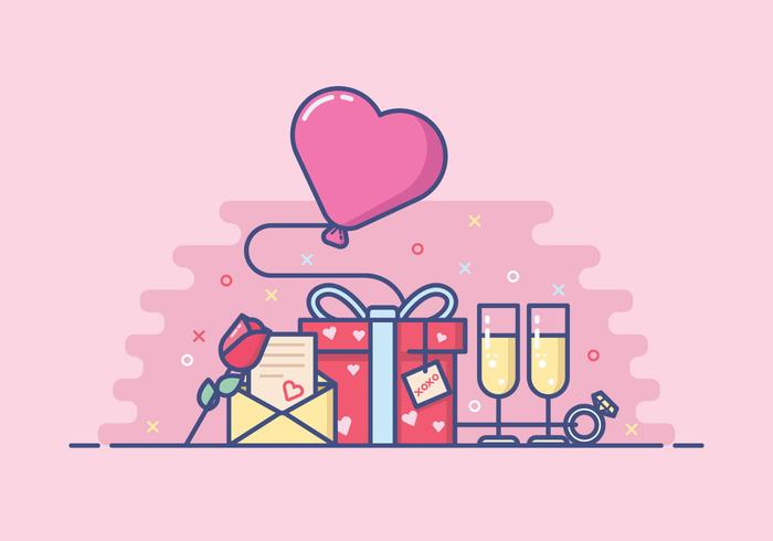 Cute Valentine's Day Illustration vector